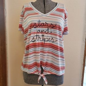 4th of July v-neck shirt